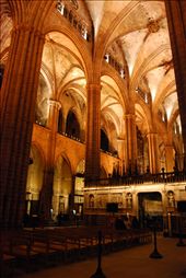 2-After visiting the Cathedral of St. Eulalia for the first time, I ended up returning two more times. It was also at the door of this place that I found a street singer for the third time, always singing the same song, “Hallelujah”.: by filipalegre, Views[606]