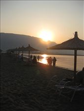 sunrise six o`clock in the morning.it`s amazing how the sun comes up here.: by filloretaahmeti, Views[247]