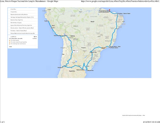 April to Sept in South America