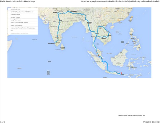 Oct to ... 2016 in India, Nepal and South East Asia