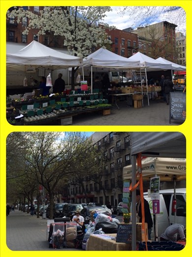 Chaque dimanche il y a un marché dans notre quartier et aussi très important ces derniers temps il y a un stand pour déposer les habits. On en a déposé des sacs et sacs. 