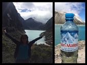 Same as home! Evian water bottle! :-) 
Don't forget though that Cordillera Blanca is even higher than the Alps, elevation of the highest mountain here is 6768 m- 22205 ft.  : by finally, Views[422]