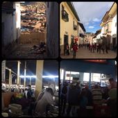 Streets of Cuzco. Plus the market. We had lunch for ... 1.67$.  Yes!! Cheapest yet. Starter, main and drink. And it was goood. :-) Very nice market. We bought the avocados here - you'll see later. : by finally, Views[378]