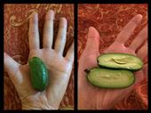 The smallest avocado we've ever seen! So small! Just pop it in your mouth. We ate like 10 of them in one sitting. : by finally, Views[758]