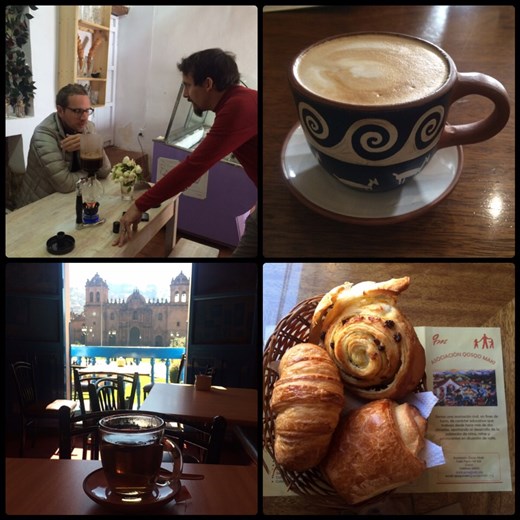 Just enjoying our time in Cuzco! Yummy! 