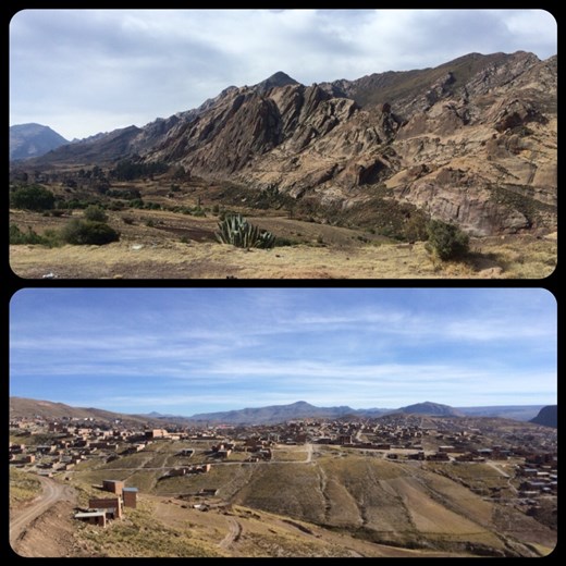 Landscape in and around Potosi, from the bus