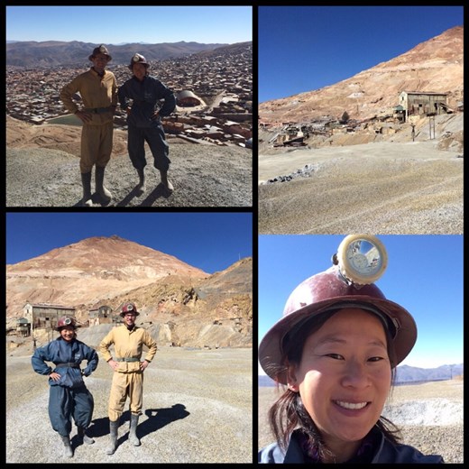 All geared up for the Potosi mine tour. M.C. Hammer pants!? ;-)