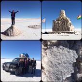 En 2014 et 2015 le Paris-Dakar a eu lieu au salar de Uyuni en passant eagle net par le Chili et l'Argentine. Ca aura lieu du nouveau dans des pays en Janvier 2016 aussi. La jeep avec notre équipe de choc pour ces 3 jours inoubliables!!! :-) On dirait de la neige mais c'est du sel et du sel à perte de vue, trop beau! : by finally, Views[469]