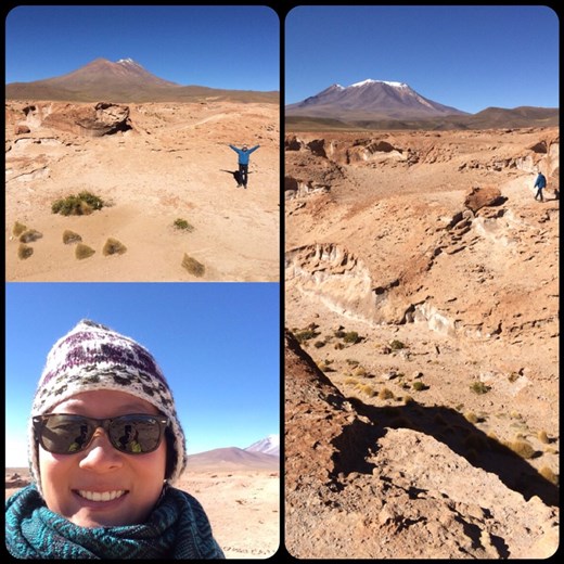 En route pour le Chili, après le salar, nous avons vu une succession de paysages incroyables et tous différents les uns des autres. 