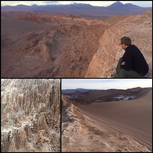 More of the Moon Valley. Yep, there are even sand dunes! Great climb up. Top photo is the Death Valley, a sub valley of the Moon Valley. 