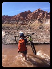 Now that's what I call a real man! Yeah, that's a mountain man! And very gentlemanly to do 3 round trips for the 2 bikes and gear. Btw, the water was damn cold, almost freezing!: by finally, Views[570]