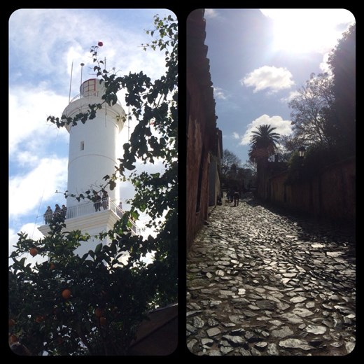 Au fil des rues de Colonia. Des oranges en hiver! ;-) 