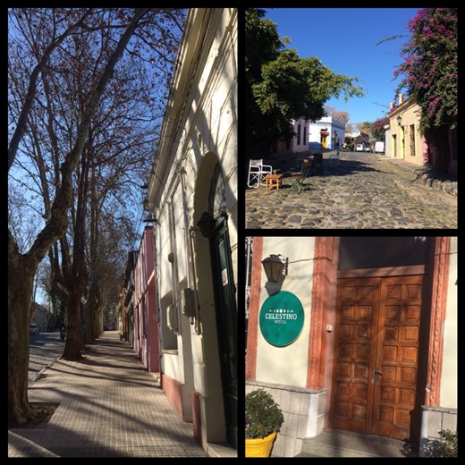 Still Colonia. The hostel where we stayed in a dorm for the first time. In Peru, Bolivia and Chile we could afford to stay in a private room but not in Uruguay. :-( 