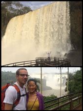 Kurt parfait minuscule à côté d'une des 275 cascades du site d'Iguazu. : by finally, Views[358]