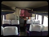 Oh non, comment va-t-on survivre à 24h de bus au dernier rang tout à côté des toilettes; l'horreur! :-( J'avais tellement espéré qu'il n'y ait pas de toilettes dans ce bus car c'est vraiment le pire et surtout pour si longtemps.  Histoire à suivre dans le prochain post du blog...: by finally, Views[679]