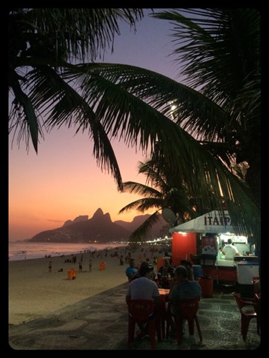 Sunset at Ipanema beach!