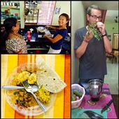 Cooking class at the teacher's house. She taught us how to make coconut fish curry, green banana curry, and lentil dahl accompanied with whole wheat chapatti bread. Great experience!!!: by finally, Views[350]