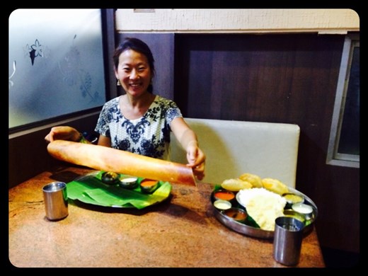 Dosa géant appelé ici 