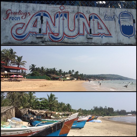 Beaches of Goa, we stayed in Anjuna which is famous for its flea market. 