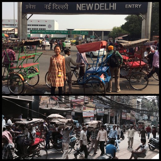 Bienvenue au chaos total de New Dehli! New York c'est la campagne à côté. 