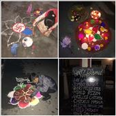 Diwali festival in Pokhara. Typical decorations in front of the entrance of their homes. : by finally, Views[335]