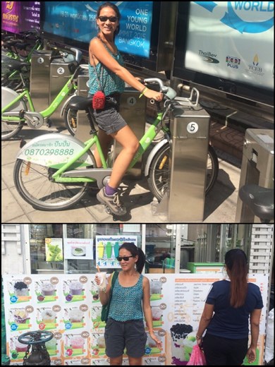 Citibike et bubble tea à Bangkok! :-) 
