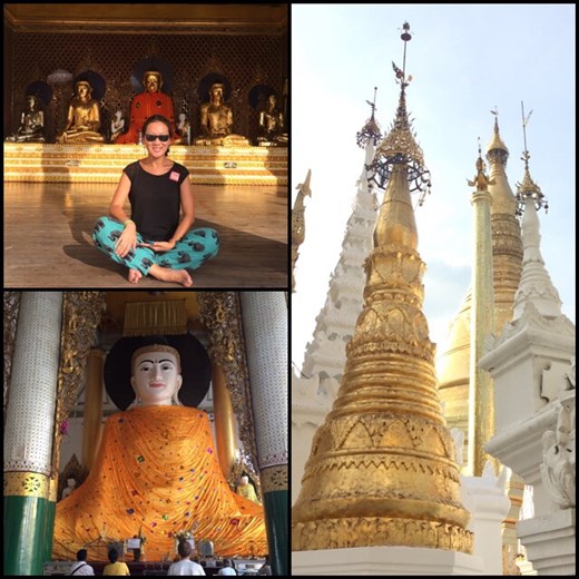 The center of the large complex is formed by a large platform measuring 275 meters long with the main stupa and many smaller stupas surrounding it. 
