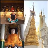 The center of the large complex is formed by a large platform measuring 275 meters long with the main stupa and many smaller stupas surrounding it. : by finally, Views[360]