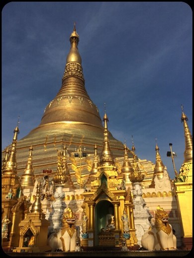 The main stupa enshrines relics of the four previous Buddhas including sacred hair relics of the most recent Buddha.