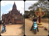 Visit of the Bagan site with an electric bike, locally called e-bikes. The site is very big and it's hot so you really need an e-bike!: by finally, Views[425]