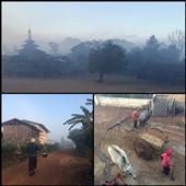 Sunrise views from the balcony of our homestay. So quiet and authentic!: by finally, Views[306]