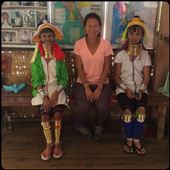 Women wearing (very heavy) brass neck coils. Beauty is in the eye of the beholder! They come from a small ethnic tribe in the east of Myanmar. : by finally, Views[436]