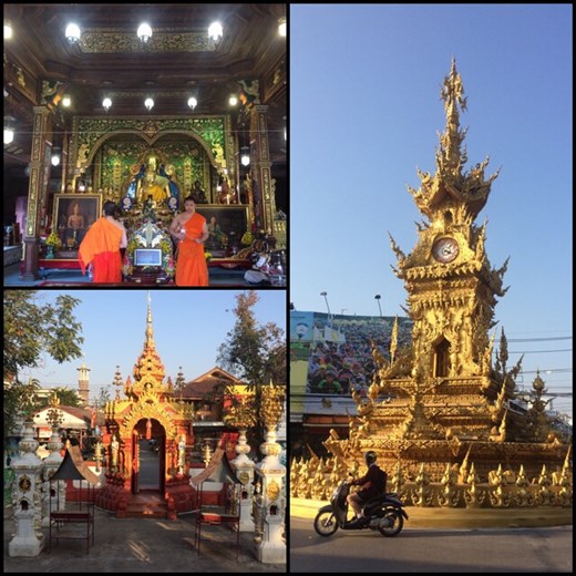 Visite de Chiang Rai qui se trouve au centre du triangle d'or. Le triangle d'or est la région englobant le nord de la Thaïlande, le nord-ouest du Laos et le nord-est du Myanmar (Birmanie). 