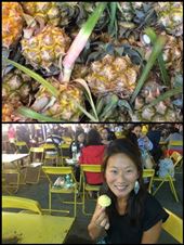 Les plus petits ananas qu'on a jamais vus de toute notre vie ;-)  Ils n'ont pas le même goût que les gros, ils sont moins sucrés. : by finally, Views[353]