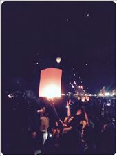 Lancés de lanternes et feux d'artifice sur la plage pour le 31. : by finally, Views[297]