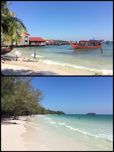 Farniente sur l'Île de Koh Rong après le nouvel an. 