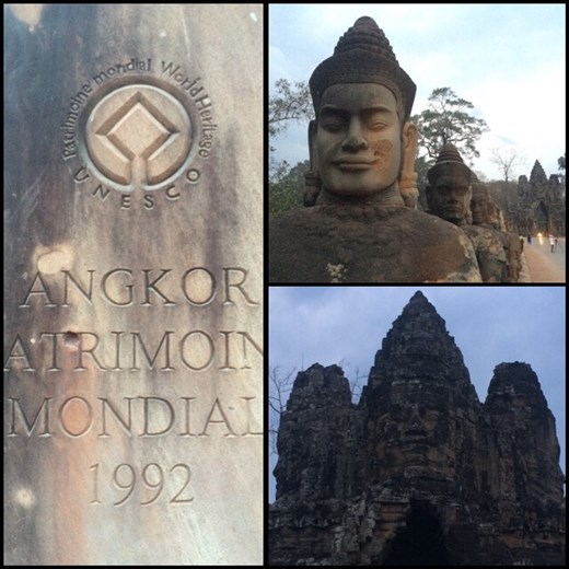 Angkor Wat, UNESCO World Heritage Site. It is a temple complex and the largest religious monument in the world. 