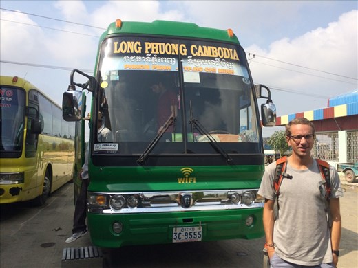 Cheap bus ride from Phnom Penh to Saigon/Ho Chi Minh City. 