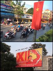 Bienvenue à Saigon! Les scooters et les affiches communistes de partout!!! : by finally, Views[214]