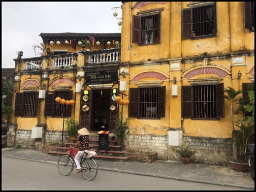 Nice colonial architecture in Hoi An. 