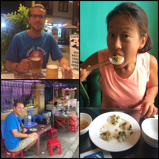 Our daily life : trying new food and drinking cheap beers ;-) 