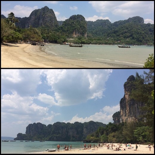Two other beaches in Krabi. 