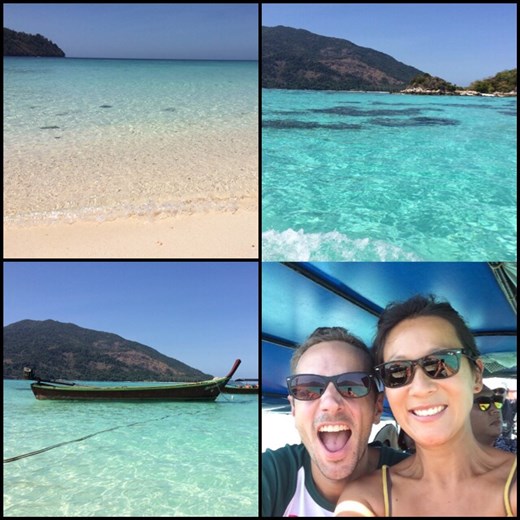 On our way to Koh Adang!!! Like a swimming pool! So clear, so blue, so calm!