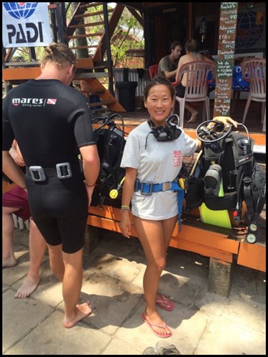 YEAH!!! Première fois de plongée sous-marine pour AF!!! :-) YOLO! 