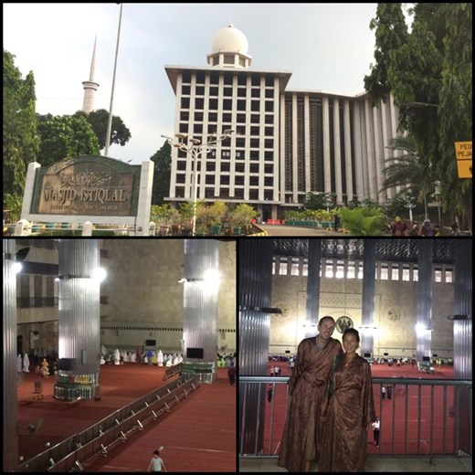 Istiqlal Mosque, or Masjid Istiqlal, (Independence Mosque) in Jakarta, Indonesia is the largest mosque in Southeast Asia. This national mosque of Indonesia was built to commemorate Indonesian independence and named 