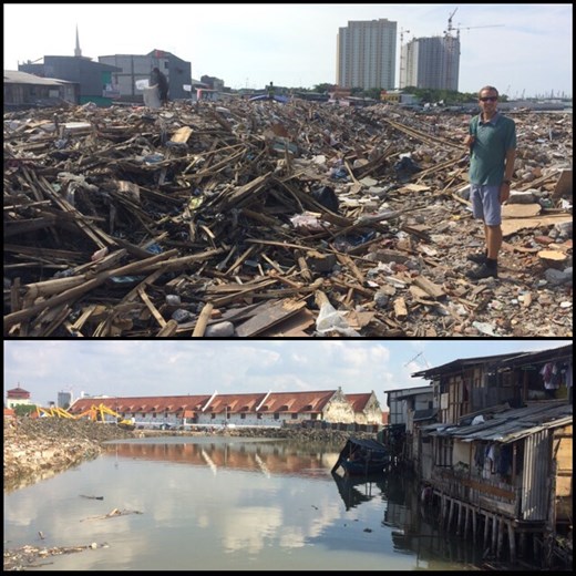 Looking for the fish market in Jakarta and we ended up in a rather rough neighborhood.