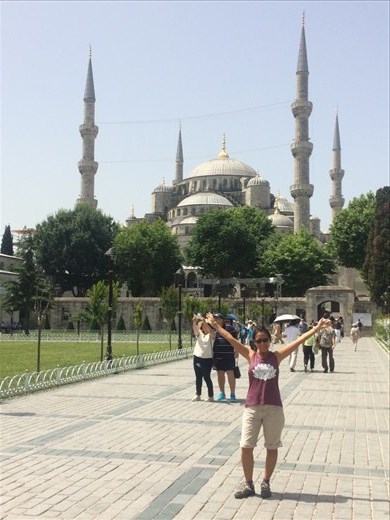 La mosquée d'Istanbul est l'une des mosquées les plus connues sous le nom Mosquée bleue pour les céramiques à dominante bleue qui ornent les murs intérieurs.