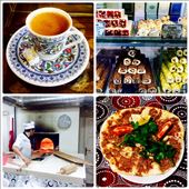 On s'est vraiment régalé en Turquie!!! Miam miam! Café turc: servi dans une tasse typiquement Ottomane avec un loukoum. Sucreries: magasin de loukoum, souvent faits avec des pistaches et de la grenade. Four: les pizzerias turques sont présentent à chaque coin de rue et sont bien sûr fraîches. Pizza: style typique (lahmacun, kymali pide, etliekmek, etc) avec de la viande hachée, citron, tomates, épices et coriandre. : by finally, Views[590]