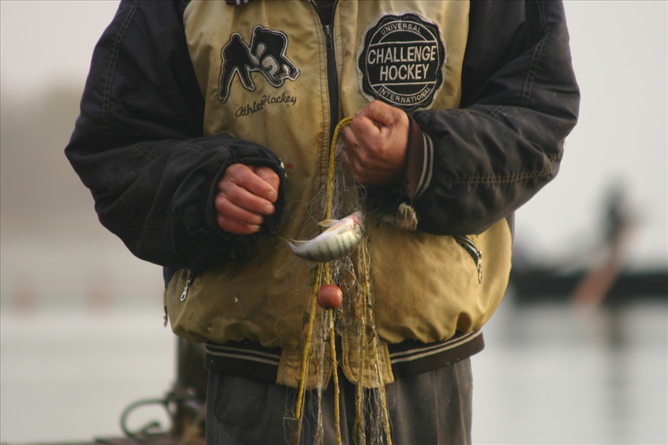 3. “Look what I got”, thought the fisherman as he sees his catch which is one little fish… just one tiny fish…