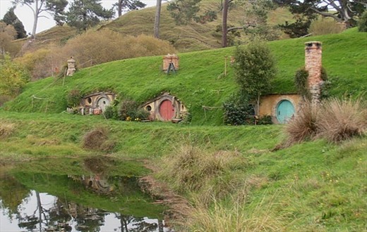 Hobbit homes and chimneys